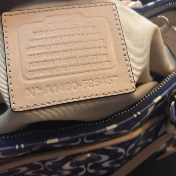 COACH HANDBAG/ BLUE - Picture 4 of 4